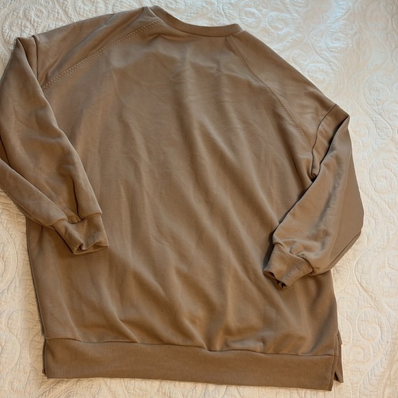 For Love & Lemon’s Oversized Tan Sweatshirt/ Size XS/ Fot Love & Lemon’s - Picture 6 of 6